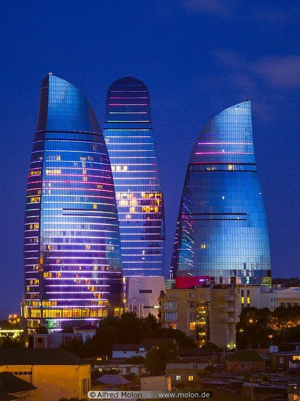 Azerbaijan — Flame Towers, Baku